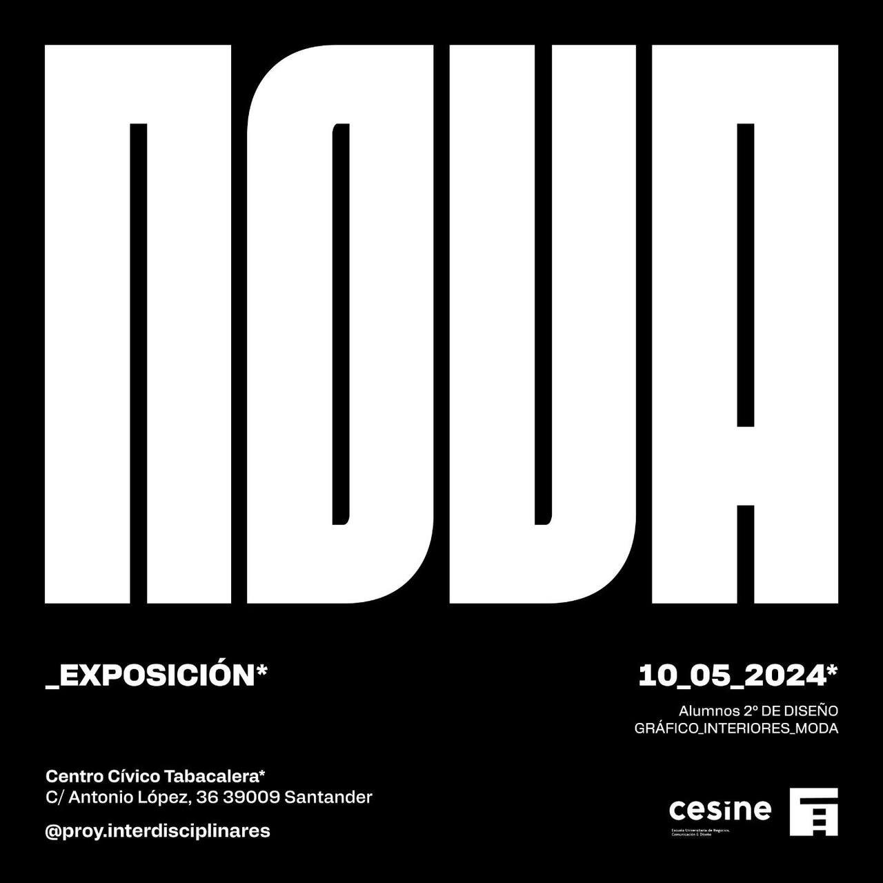 "Nova", proyectos de los alumnos de 2º de Diseño de CESINE