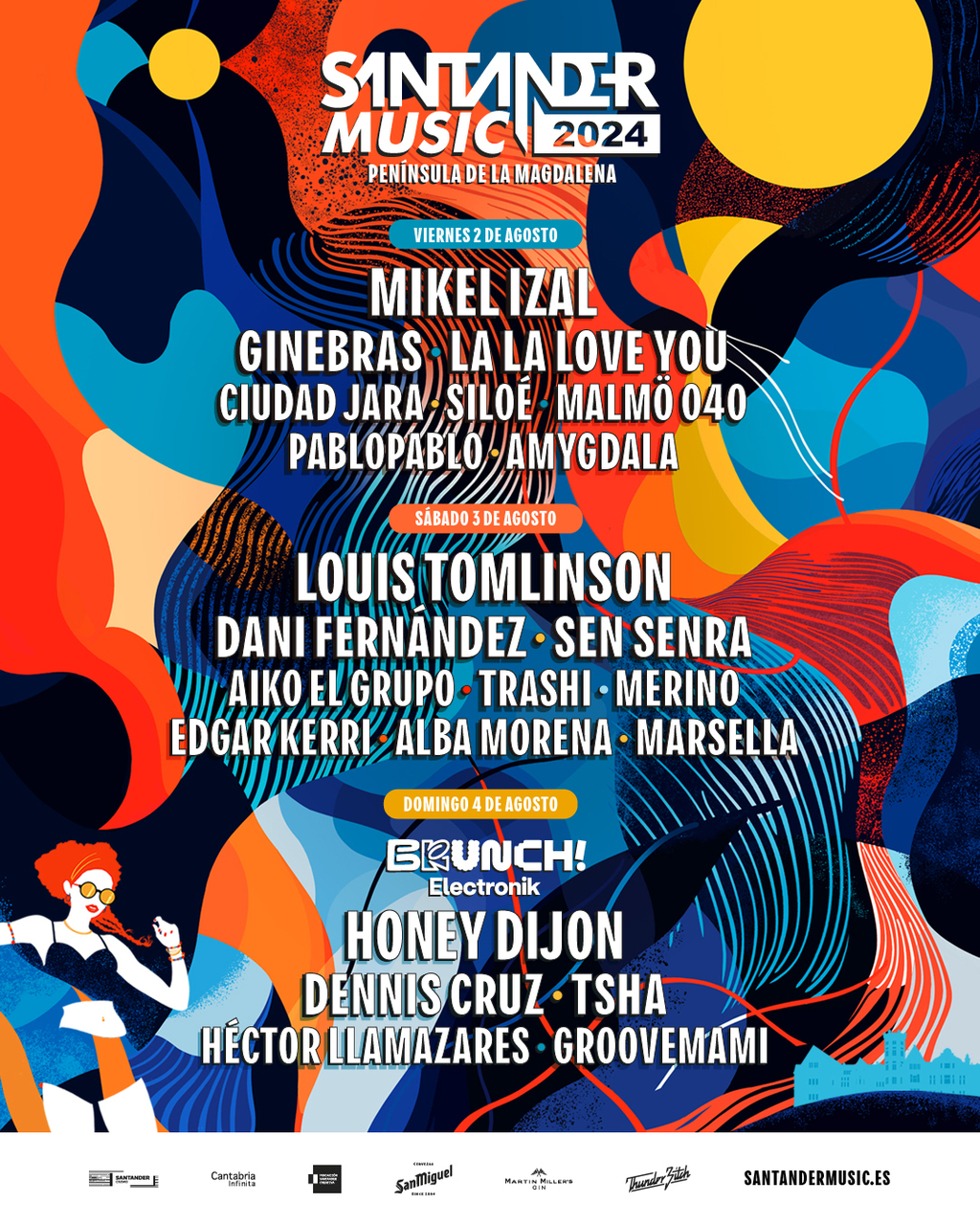 Louis Tomlinson, Dani Fernández y Sen Senra, cabezas de cartel de la segunda jornada del Santander Music 2024