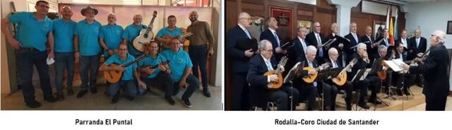 Concierto conjunto de la Rondalla-Coro Ciudad de Santander y el grupo canario Parranda El Puntal