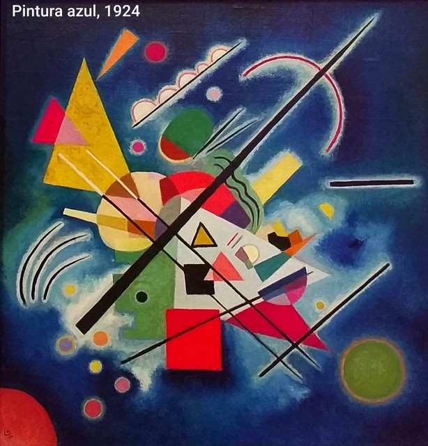 Análisis plástico de la obra de Kandinsky "Pintura azul"