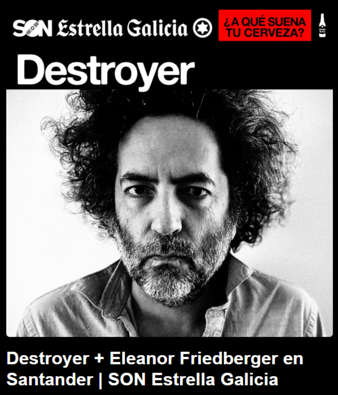 Destroyer y Eleanor Friedberger en Santander