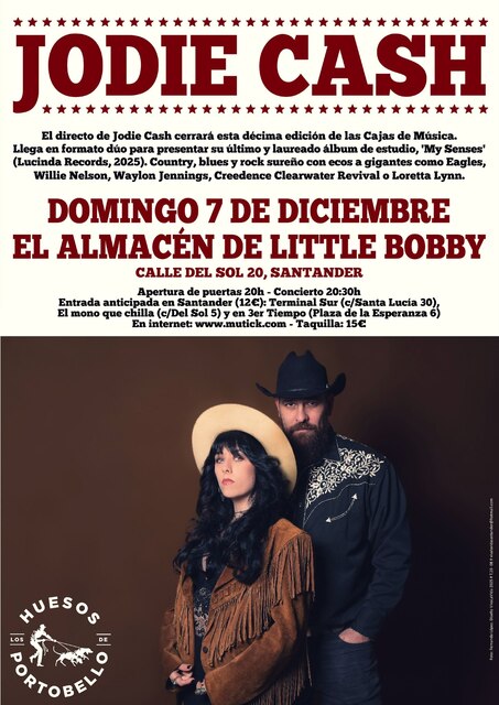 El country y rock sureño de Jodie Cash cierra la 10ª edición de Cajas de Música