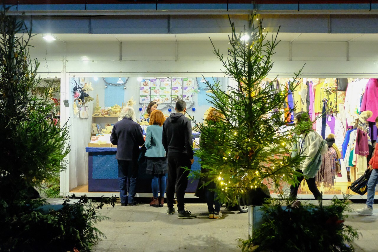 Mercado de Navidad en la Plaza de Pombo