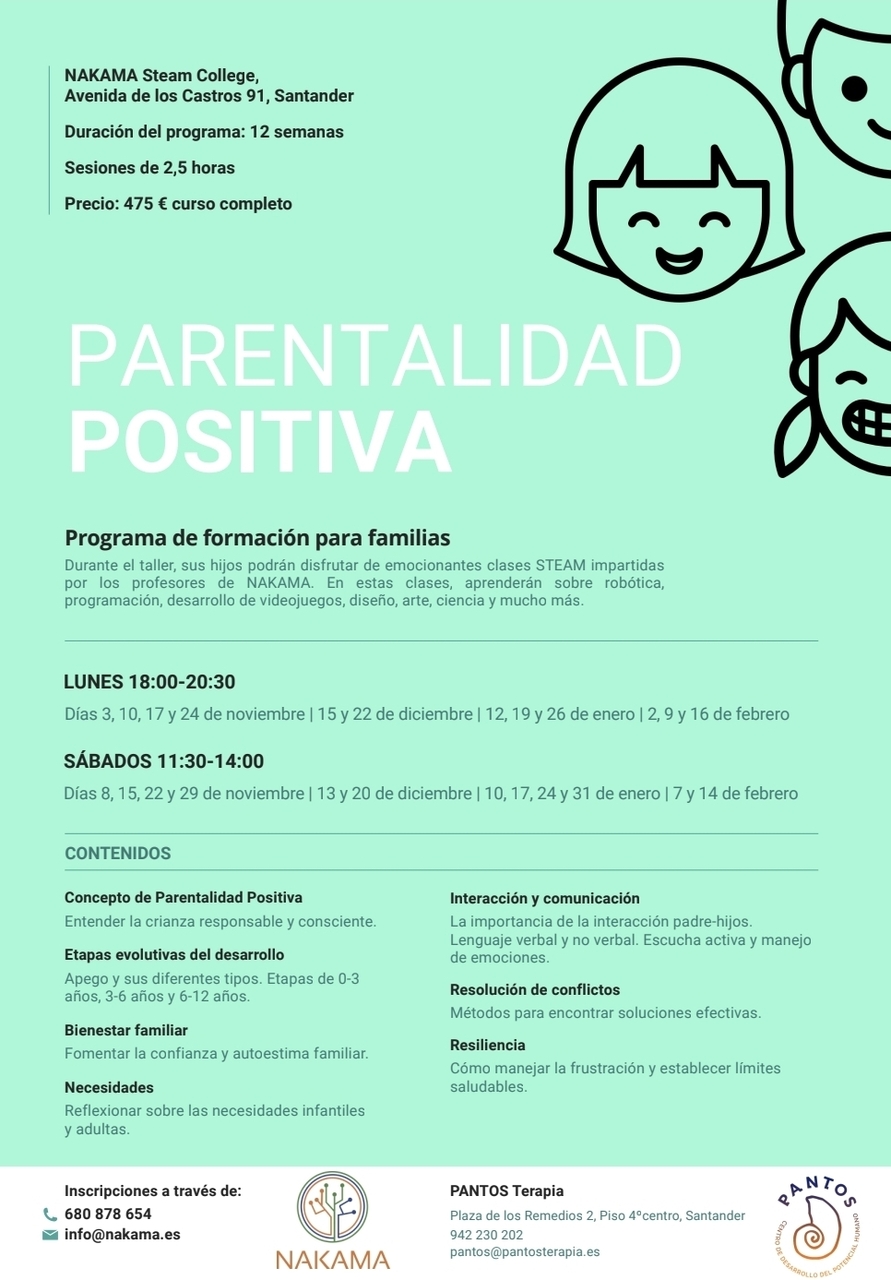 Programa de Formación para Familias en NAKAMA Steam College