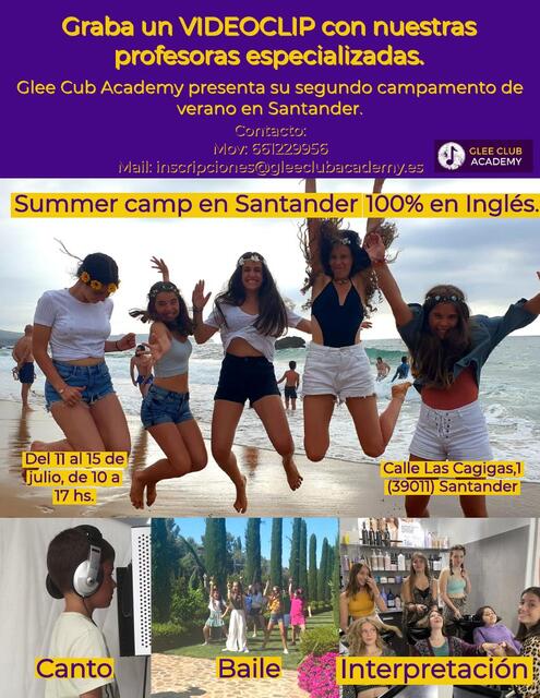 Campamento de verano Glee Club Academy