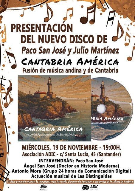 Presentación del nuevo disco de Paco San José y Julio Martínez, "Cantabria América"