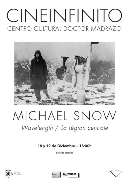 Segunda sesión de Cineinfinito dedicada a Michael Snow: “La région centrale” 