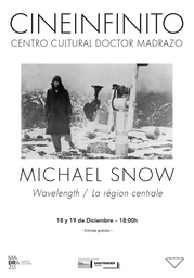 Segunda sesión de Cineinfinito dedicada a Michael Snow: “La région centrale” 