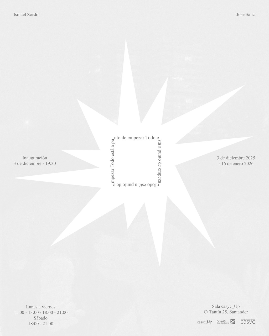 "Todo está a punto de empezar”, obras de Ismael Sordo y Pepe Sanz en CASYC CREA