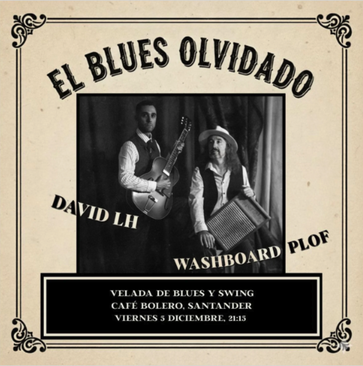 "El blues olvidado", velada de blues y swing
