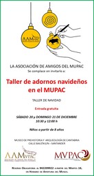 Taller de adornos navideños en el MUPAC