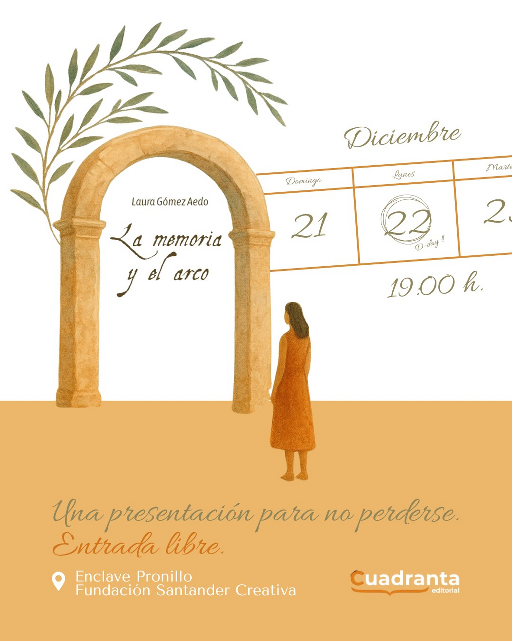 Presentación del poemario "La memoria y el arco", de Laura Gómez Aedo