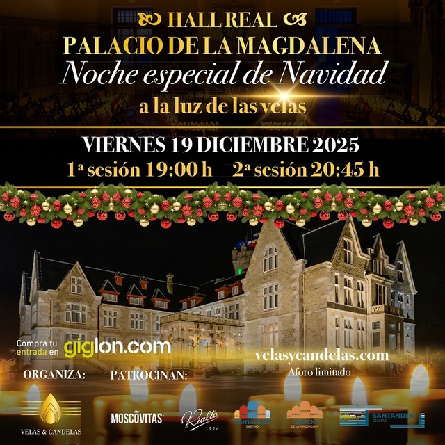 Noche especial de Navidad a la luz de las velas
