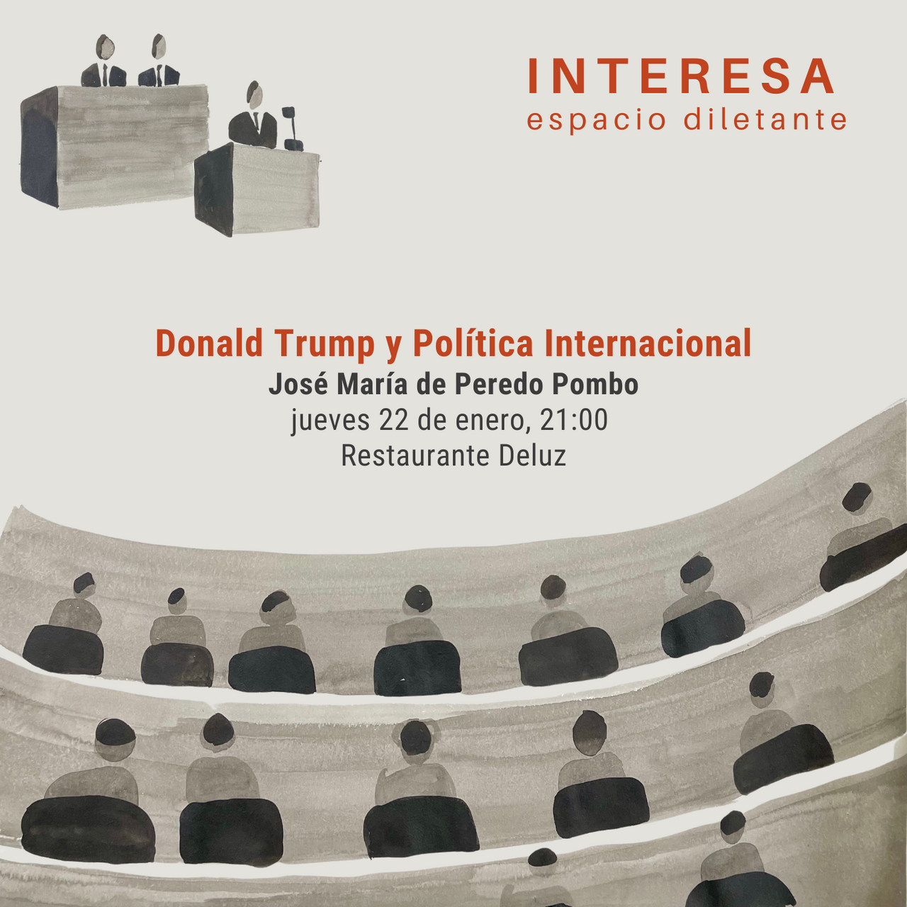 Donald Trump y política internacional en una cena con Jose María de Peredo Pombo