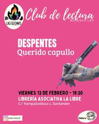 Club de lectura para mujeres LBT: "Querido Capullo", de Virginie Despentes