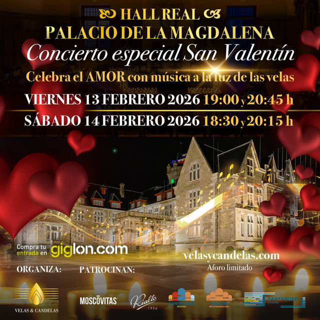 Concierto especial San Valentín a la luz de las velas