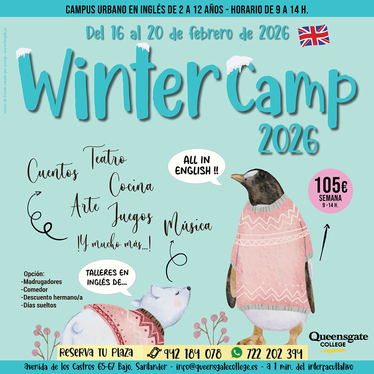 Winter Camp 2026 de Queensgate College