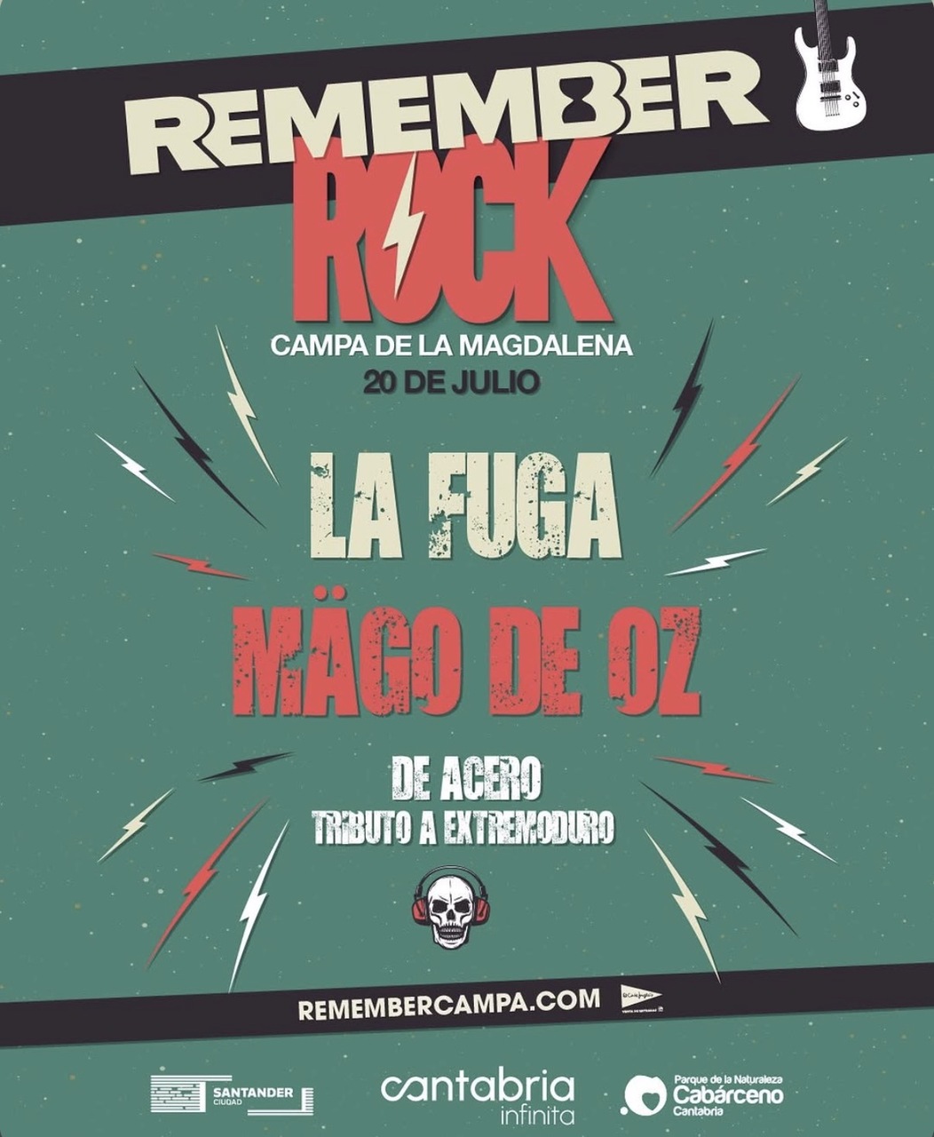 Remember Rock: La Fuga, Mägo de Oz y tributo a Extremoduro
