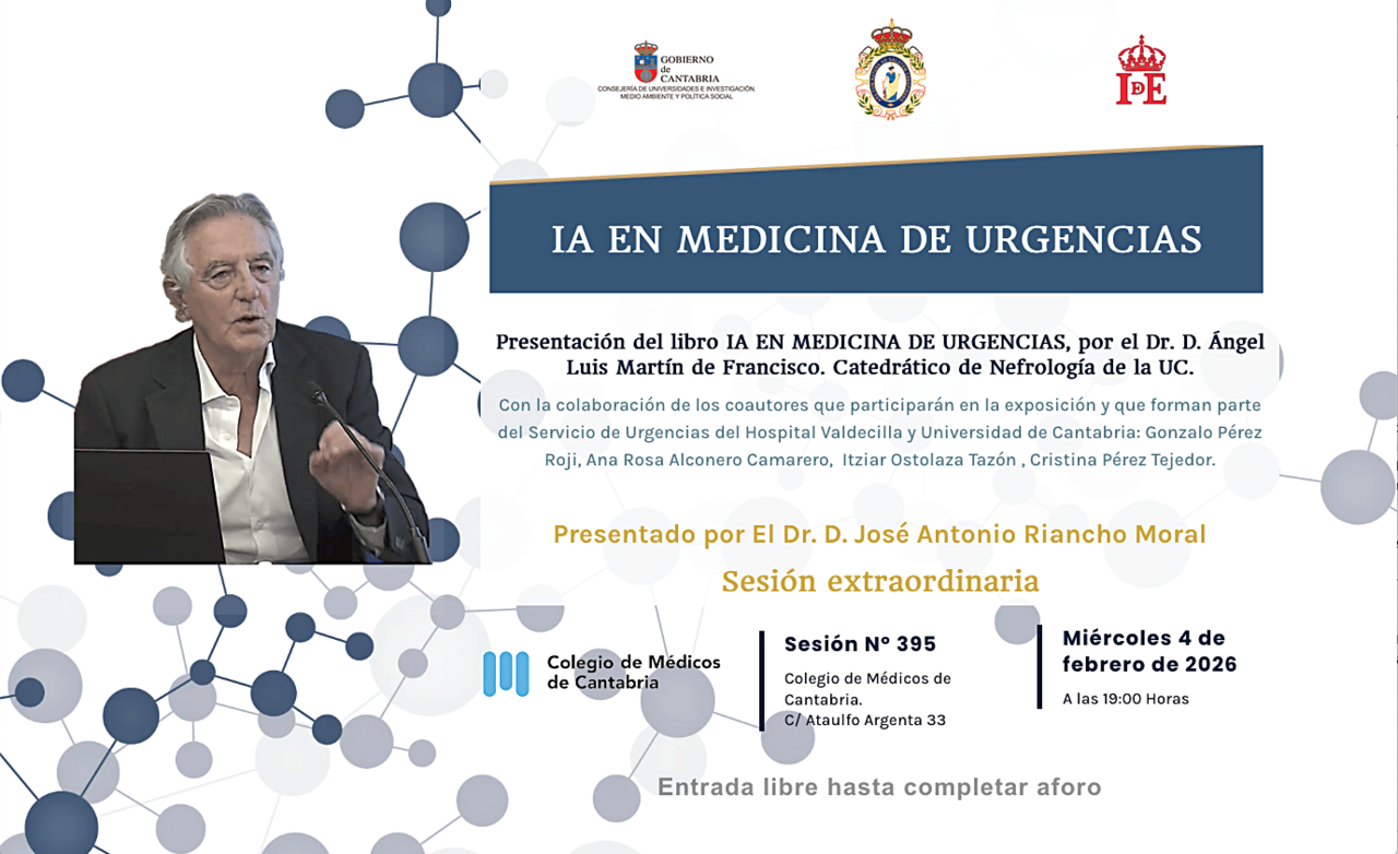 Presentación del libro "IA en Medicina de Urgencias", de Ángel Luis Martín de Francisco