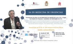 Presentación del libro "IA en Medicina de Urgencias", de Ángel Luis Martín de Francisco