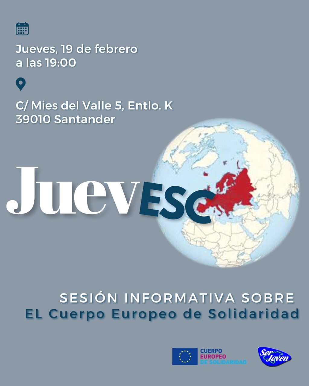 Charla informativa sobre el Cuerpo Europeo de Solidaridad