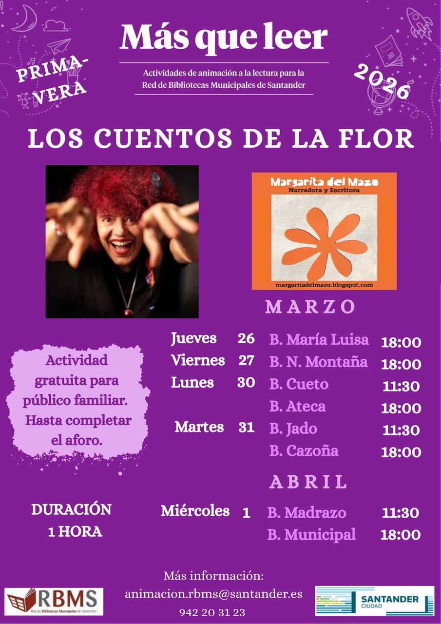 Más que leer: cuentacuentos "Los cuentos de la flor"