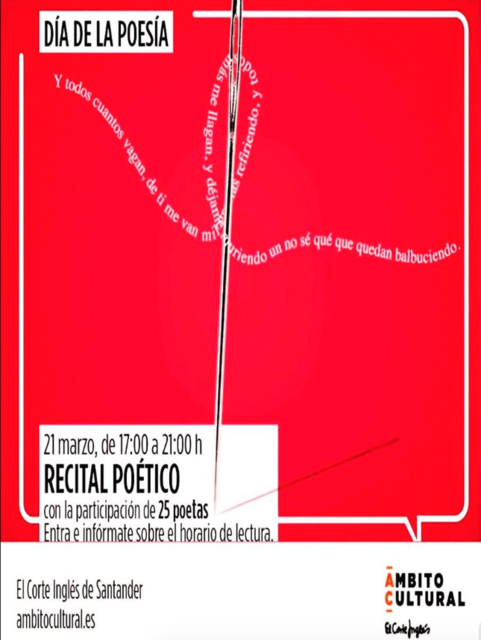 Recital poético ininterrumpido por el Día de la Poesía 2026