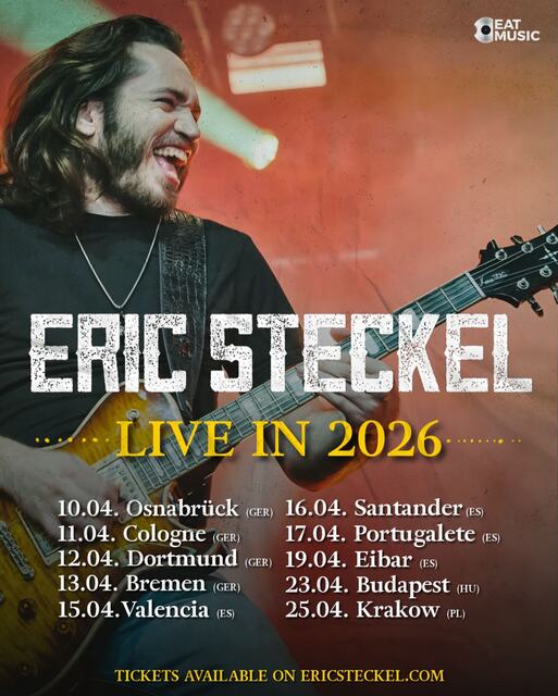El virtuoso guitarrista Eric Steckel presenta nuevo álbum