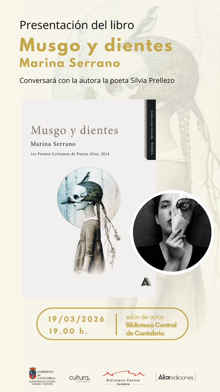Presentación del libro de poesía de Marina Serrano "Musgo y dientes"