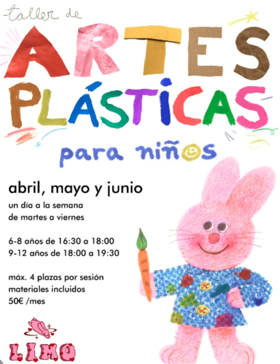 Taller de artes plásticas para niños