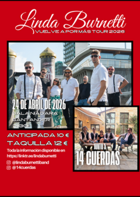 Linda Burnetti con 14 Cuerdas