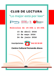 Nueva edición del club de lectura "Lo mejor está por leer"