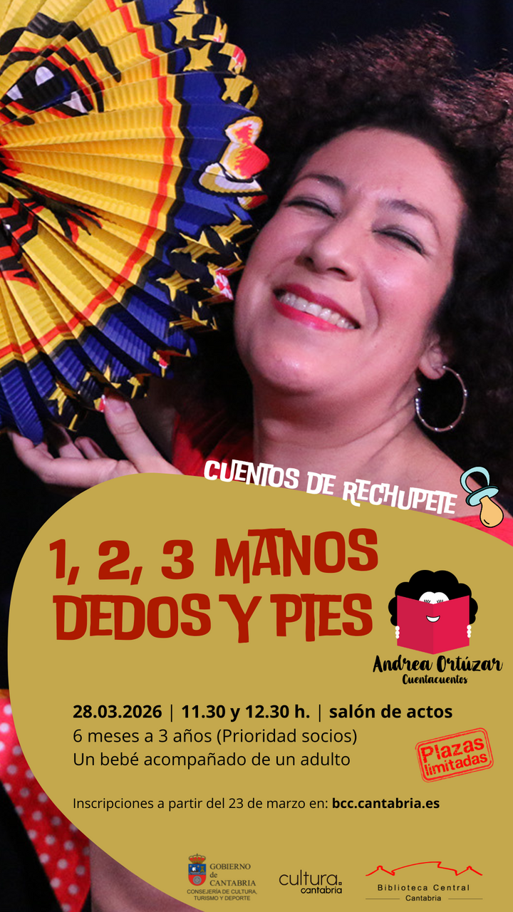 "1,2,3 Manos, dedos y pies". Cuentos de rechupete con Andrea Ortúzar