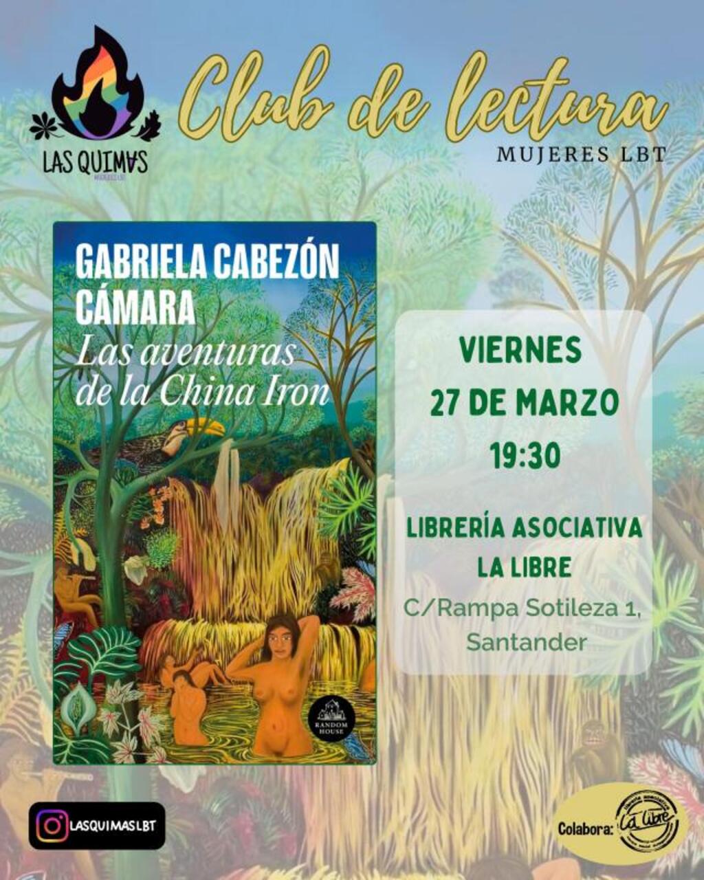 Club de lectura para mujeres LBT: "Las aventuras de la China Iron", de Gabriela Cabezón