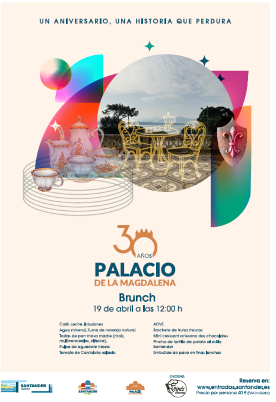 Brunch en el Hall Real del Palacio de La Magdalena