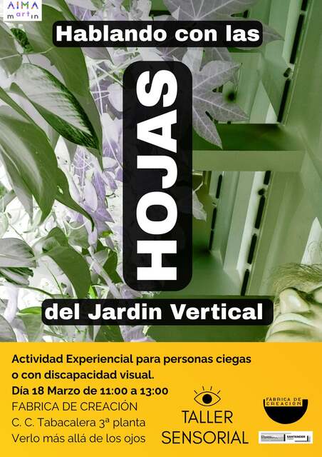 "Hablando con las hojas", actividad para personas con discapacidad visual