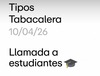Tipos Tabacalera: llamada a estudiantes