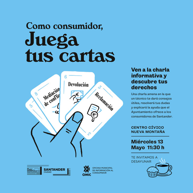 "Como consumidor, juega tus cartas", charla informativa