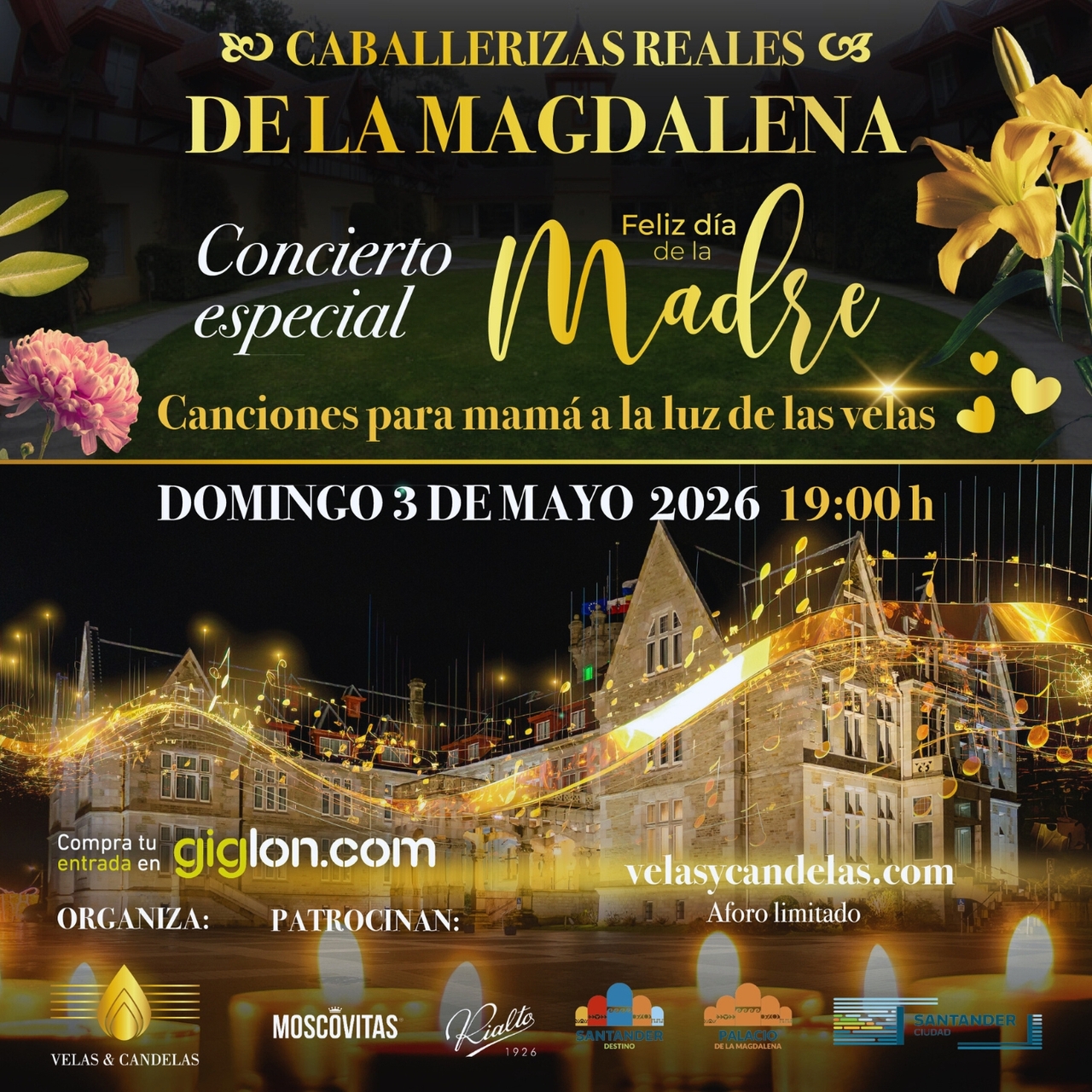 Concierto especial Día de la Madre, a la luz de las velas