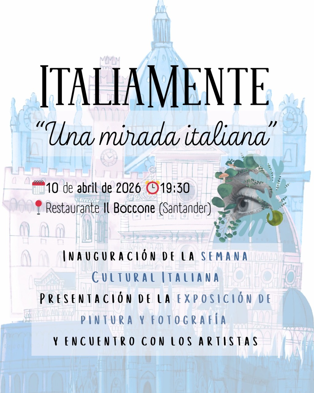 “Una Mirada Italiana”. Inauguración de la exposición y encuentro con los artistas