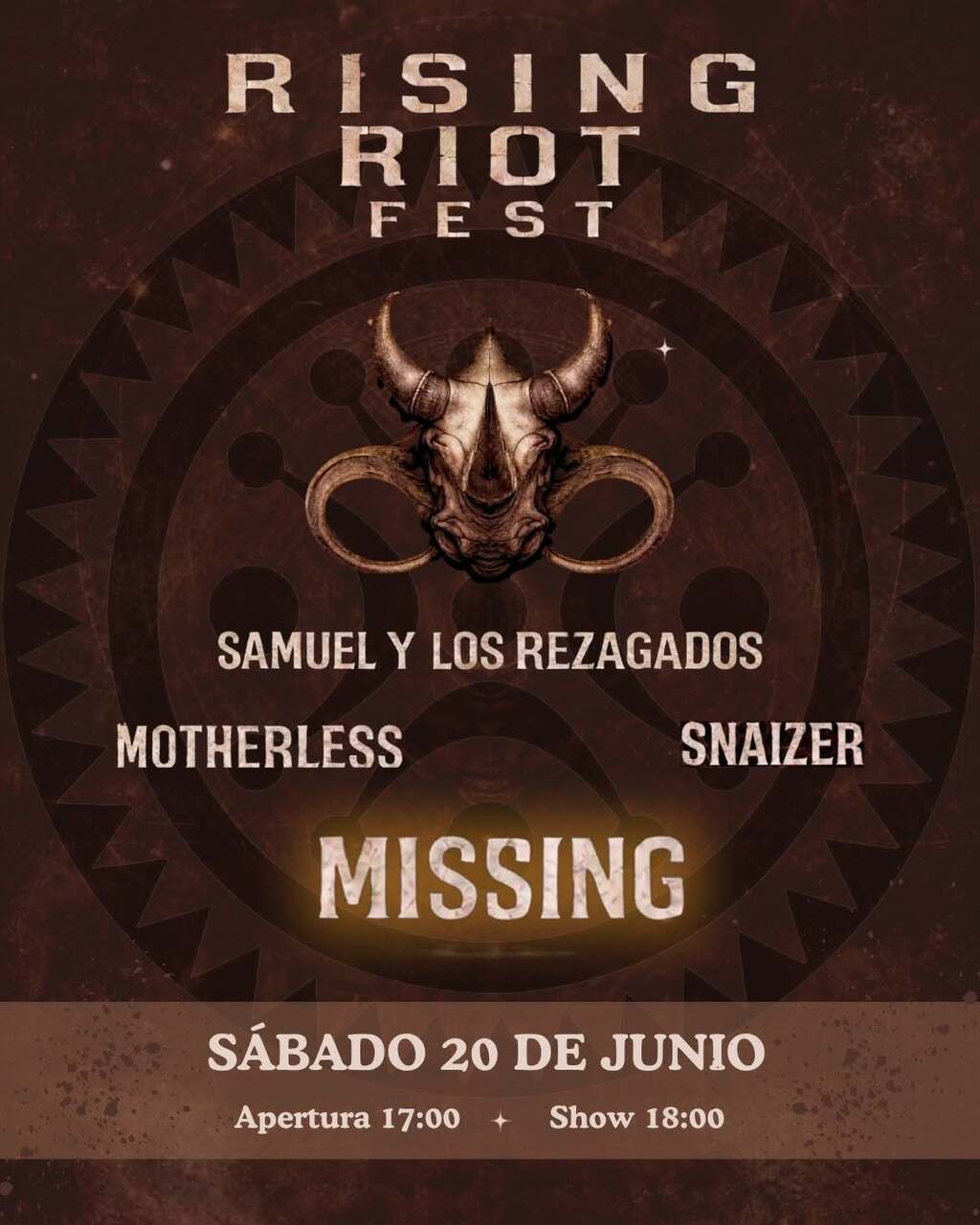 II Rising Riot Fest: Motherless, Snaizer, Missing y Samuel y los Rezagados