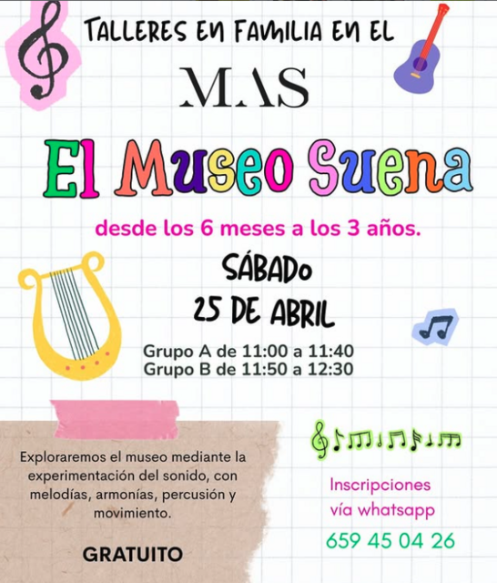 "El museo suena", taller familiar en el MAS