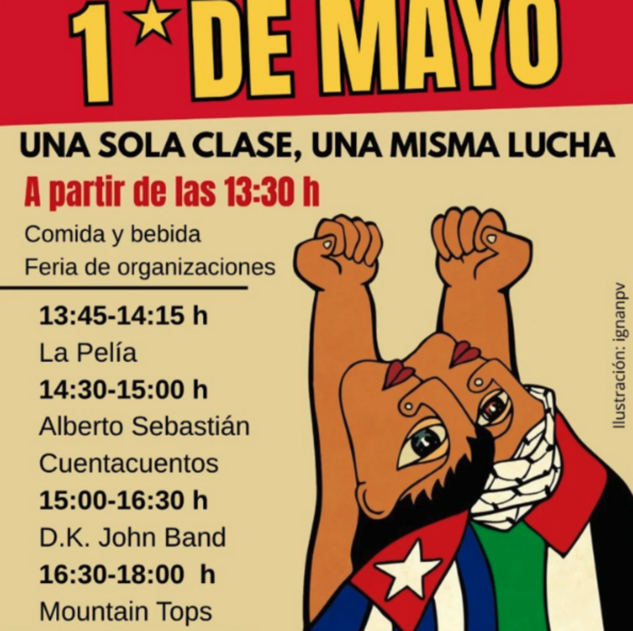 Cuentacuentos y música en directo para celebrar el 1 de Mayo