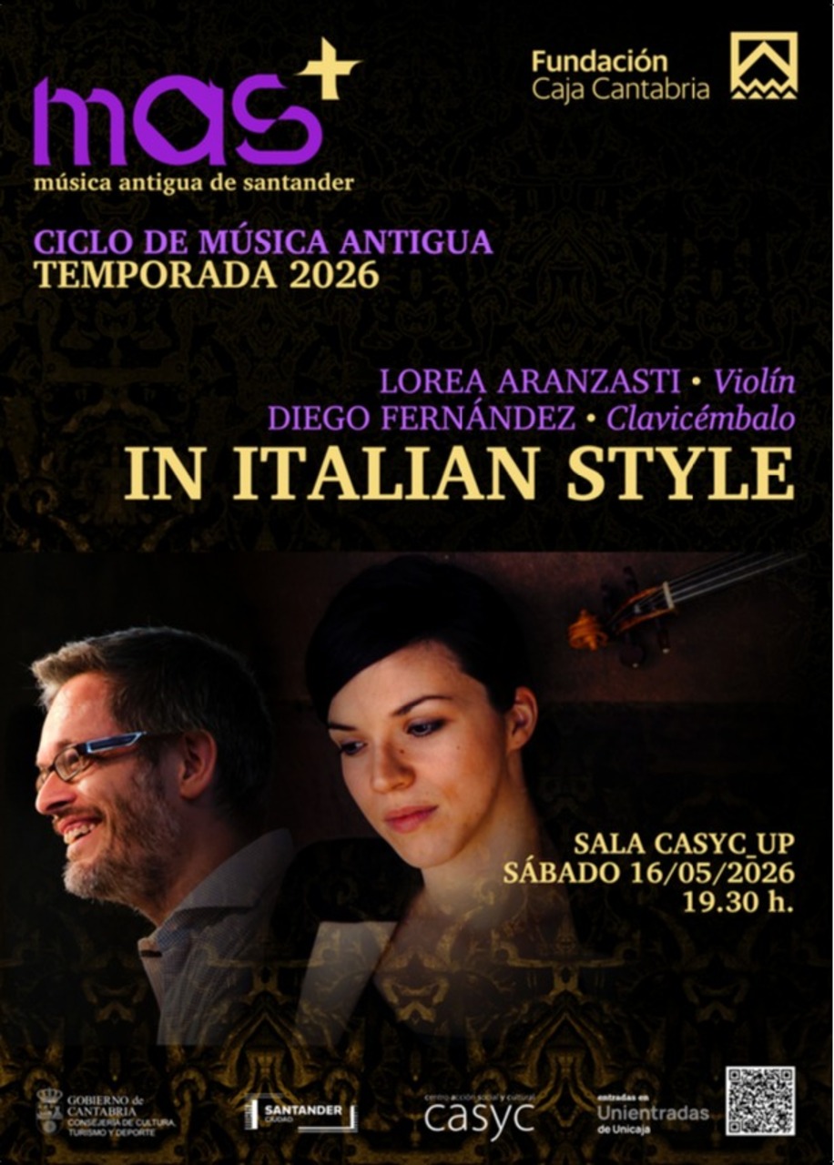 "In italian style", ciclo de Música Antigua MAS+