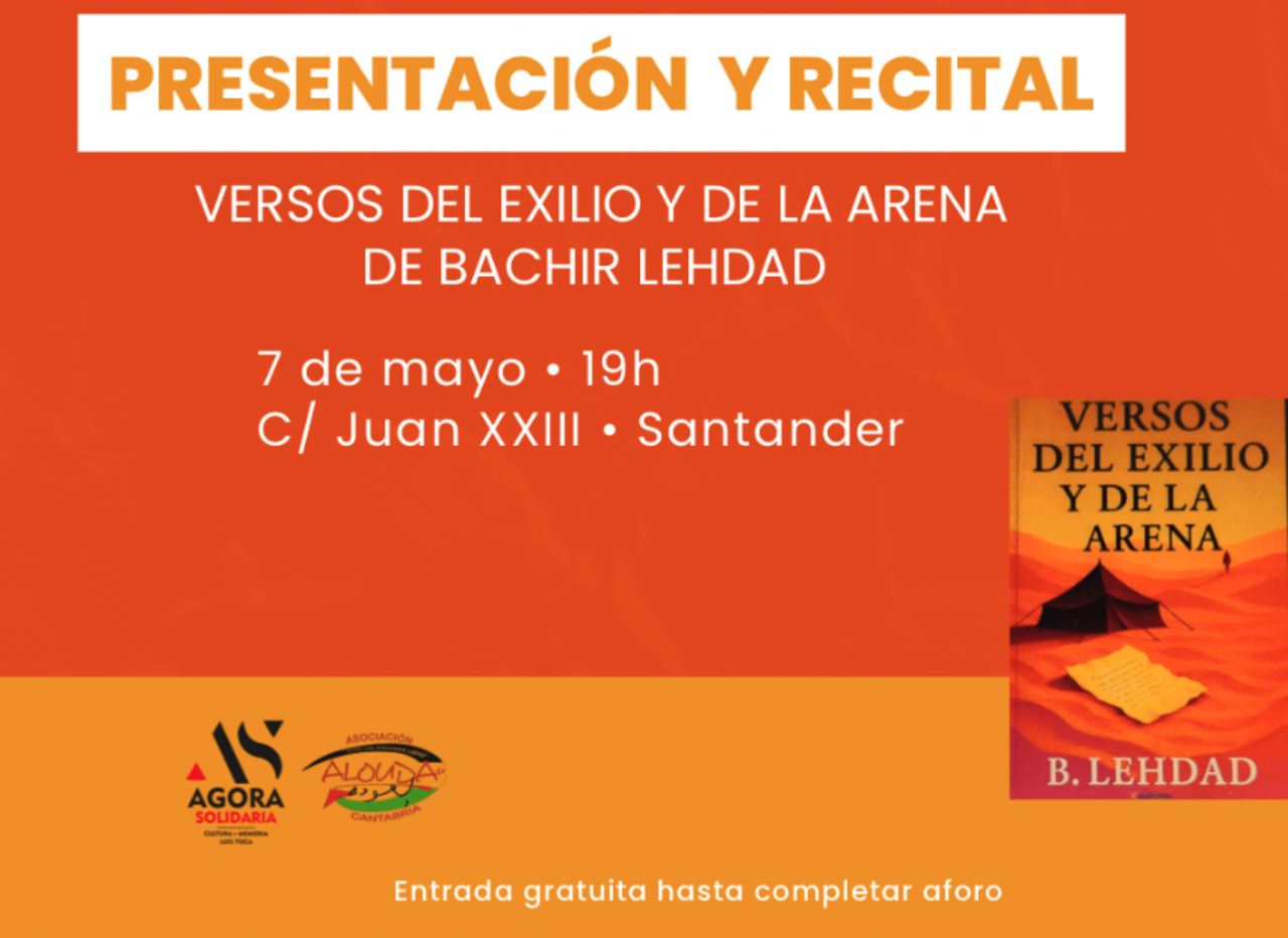 Presentación del libro y recital: "Versos del exilio y la arena"