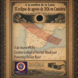 "A la sombra de la Luna: El eclipse de agosto de 2026", charla de AstroCantabria