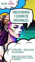 Taller de dibujo manga y diseño de personajes con Eva Gárate
