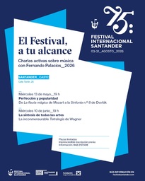 El Festival a tu alcance: charlas activas sobre música con Fernando Palacios