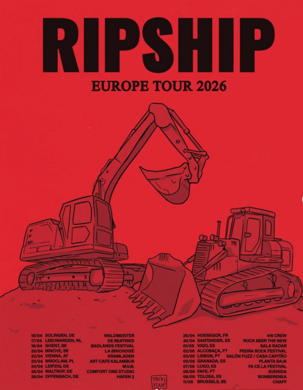 Ripship. Europe Tour 2026