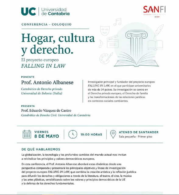 "Hogar, cultura y derecho", conferencia-coloquio con Antonio Albanese